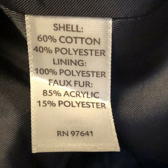 J. Jill Vest Women’s XS Charcoal Grey Faux Fur Trim Metal Buttons Flawed - Picture 6 of 9